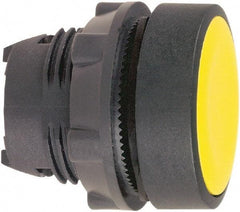 Schneider Electric - 22mm Mount Hole, Flush, Pushbutton Switch Only - Round, Yellow Pushbutton, Nonilluminated, Momentary (MO) - Makers Industrial Supply