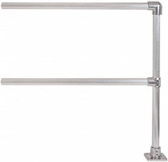 Hollaender - 4' Long x 6-1/2" High, Aluminum Extension Railing - 1.9" Pipe, Includes Sub Assembled Post, 2 Horizontal Rails, Bag with 1 Flange, Instructions, Assembly Tool - Makers Industrial Supply