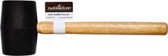 Paramount - 2 Lb Head Rubber Mallet - 15-13/32" OAL, Wood Handle - Makers Industrial Supply