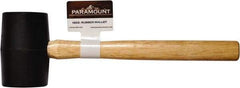 Paramount - 1 Lb Head Rubber Mallet - 12-15/16" OAL, Wood Handle - Makers Industrial Supply