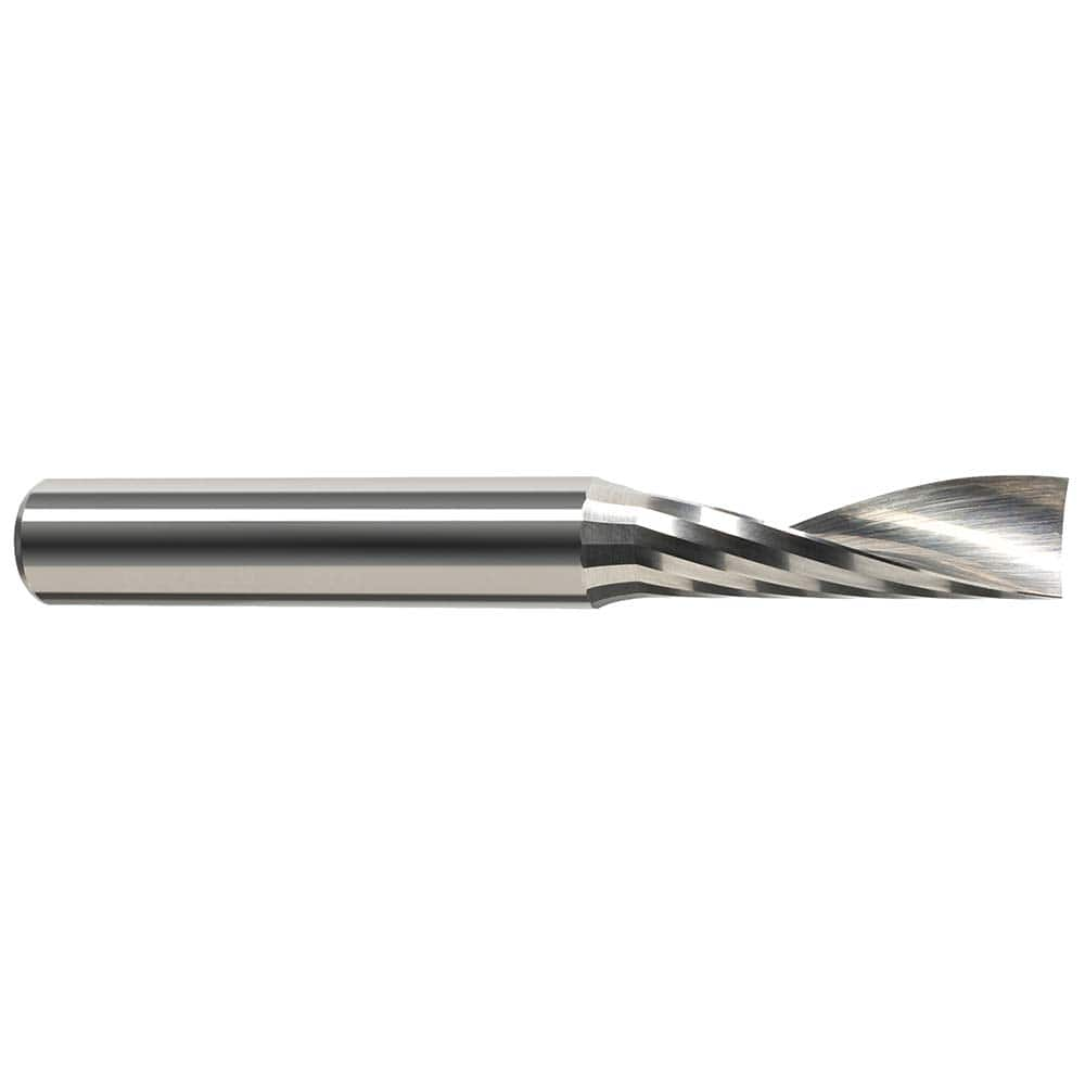 Harvey Tool - 3/16", 5/8" LOC, 1/4" Shank Diam, 2" OAL, 1 Flute Solid Carbide Square End Mill - Exact Industrial Supply