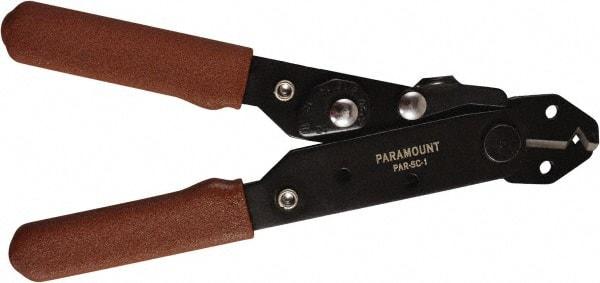 Paramount - 24 to 10 AWG Capacity Wire Stripper - 5" OAL, Plastic Dipped Handle - Makers Industrial Supply