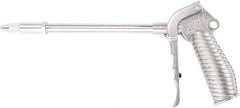 Value Collection - 230 Max psi Adjustable Safety Nozzle Adjustable Air Blow Gun - 1/4 NPT Inlet, 12" Tube Length, Chrome Plated Aluminum - Makers Industrial Supply