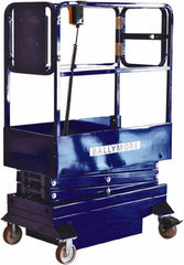 Ballymore - 500 Lb Capacity, 120" Lift Height, Battery Operated Mini Scissor Lift - 120" Lift Height, Battery Operated - Makers Industrial Supply