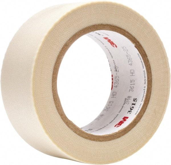 3M - 36 Yd Long x 2" Wide, White Silicone Glass Cloth Tape - Makers Industrial Supply