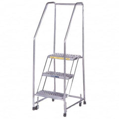 Ballymore - Rolling & Wall Mounted Ladders & Platforms Type: Rolling Style: Spring Loaded Rolling Safety Ladder - Makers Industrial Supply