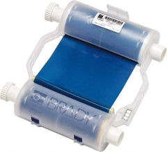 Brady - 4.33" Wide x 2,400" Long, Blue Resin Ribbon Printer Ribbon - For BBP30 Label Printer, BBP33 Label Printer, BBP35 Multicolor Sign & Label Printer, BBP37 Color & Cut Sign & Label Printer, BradyPrinter S3100, BBP31 Sign & Label Printer - Makers Industrial Supply