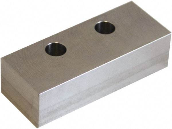 5th Axis - 5" Wide x 1" High x 1.92" Thick, Flat/No Step Vise Jaw - Soft, Aluminum, Manual Jaw, Compatible with V552M/V562M Vises - Makers Industrial Supply