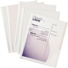 C-LINE - 11" Long x 8" Wide Report Cover - White - Makers Industrial Supply