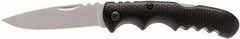 Coast Cutlery - 3" Blade, 7-1/8" OAL, Drop Point Folding Knife - 4-1/8" Closed Length, Nylon - Makers Industrial Supply