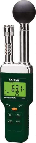 Extech - Thermometer/Hygrometers & Barometers Type: Heat Stress WBGT Meter Minimum Relative Humidity (%): 1 - Makers Industrial Supply