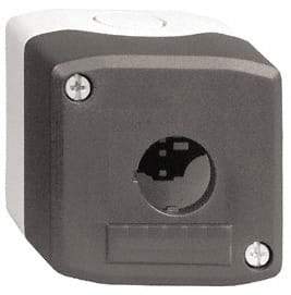 Schneider Electric - 1 Hole, 22mm Hole Diameter, Polycarbonate Pushbutton Switch Enclosure - 13, 4X NEMA Rated - Makers Industrial Supply