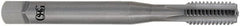 OSG - M1.7x0.35 Metric Coarse 3 Flute Bright Finish Solid Carbide Straight Flute Machine Tap - Bottoming, Right Hand Thread, 36mm OAL, 11mm Thread Length, H3 Limit, Oversize - Exact Industrial Supply