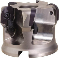 OSG - 5 Inserts, 3.15" Cutter Diam, 0.118" Max Depth of Cut, Indexable High-Feed Face Mill - 1-1/4" Arbor Hole Diam, 2.48" High, DFR20R080M31.7-05 Toolholder, ADMT20.. Inserts, Series PHOENIX-PDR - Makers Industrial Supply