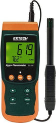 Extech - 32 to 122°F, 5 to 95% Humidity Range, Thermo-Hygrometer - 3% Relative Humidity Accuracy - Makers Industrial Supply