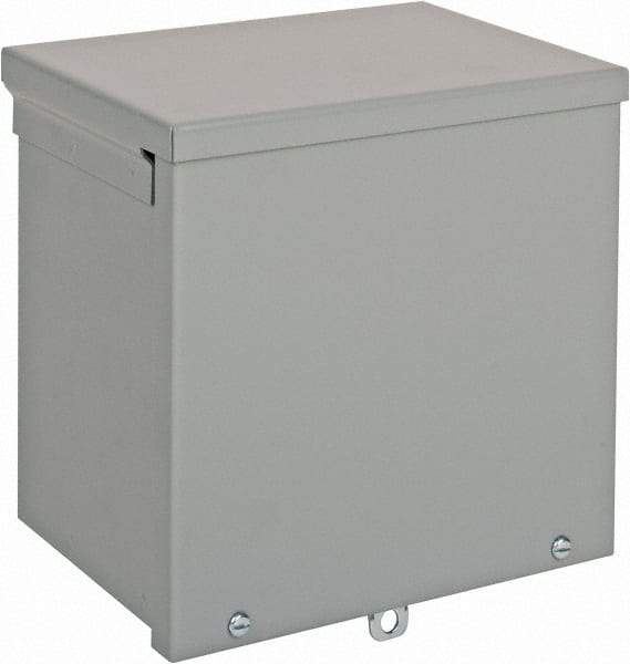 nVent Hoffman - Steel Junction Box Enclosure Screw Flat Cover - NEMA 3R, 8" Wide x 8" High x 6" Deep - Makers Industrial Supply