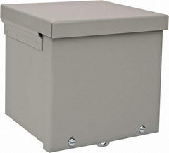 nVent Hoffman - Steel Junction Box Enclosure Screw Flat Cover - NEMA 3R, 6" Wide x 6" High x 6" Deep - Makers Industrial Supply