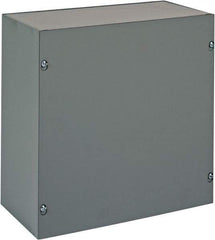 nVent Hoffman - Steel Junction Box Enclosure Screw Flat Cover - NEMA 1, 12" Wide x 12" High x 6" Deep - Makers Industrial Supply