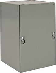 nVent Hoffman - Steel Junction Box Enclosure Screw Flat Cover - NEMA 1, 4" Wide x 6" High x 4" Deep - Makers Industrial Supply