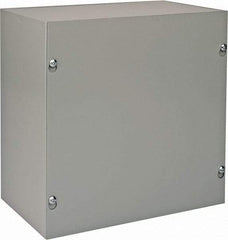 nVent Hoffman - Steel Junction Box Enclosure Screw Flat Cover - NEMA 1, 10" Wide x 10" High x 6" Deep - Makers Industrial Supply