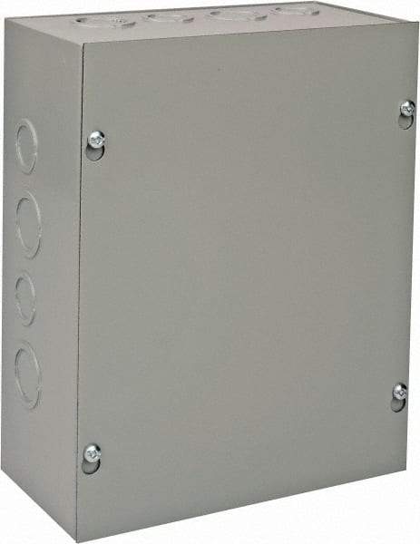 nVent Hoffman - Steel Junction Box Enclosure Screw Flat Cover - NEMA 1, 8" Wide x 10" High x 4" Deep - Makers Industrial Supply