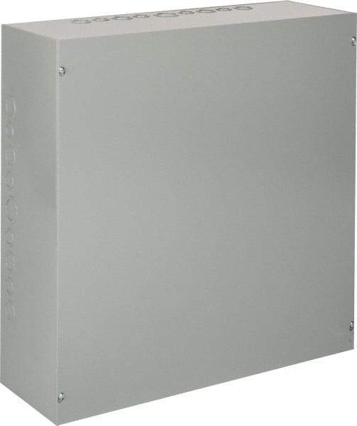 nVent Hoffman - Steel Junction Box Enclosure Screw Flat Cover - NEMA 1, 24" Wide x 24" High x 8" Deep - Makers Industrial Supply