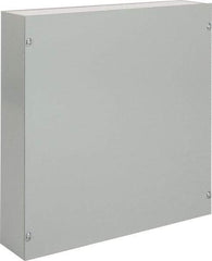 nVent Hoffman - Steel Junction Box Enclosure Screw Flat Cover - NEMA 1, 18" Wide x 18" High x 4" Deep - Makers Industrial Supply