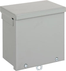 nVent Hoffman - Steel Junction Box Enclosure Screw Flat Cover - NEMA 3R, 6" Wide x 6" High x 4" Deep - Makers Industrial Supply