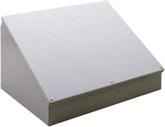 nVent Hoffman - Steel Junction Box Enclosure Hinge Sloped Cover - NEMA 12, 13, 406mm Wide x 305 mm High x 231mm Deep - Makers Industrial Supply