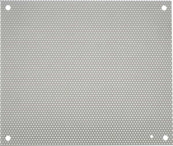 nVent Hoffman - 14-1/2" OAW x 17" OAH Powder Coat Finish Electrical Enclosure Perforated Panel - 20" x 16" Box, 16 Gauge Steel, Use with A20N16ALP/A20N16BLP - Makers Industrial Supply