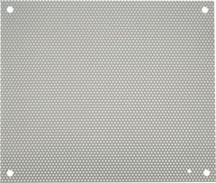 nVent Hoffman - 14-1/2" OAW x 17" OAH Powder Coat Finish Electrical Enclosure Perforated Panel - 20" x 16" Box, 16 Gauge Steel, Use with A20N16ALP/A20N16BLP - Makers Industrial Supply