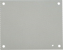 nVent Hoffman - 10-1/2" OAW x 13" OAH Powder Coat Finish Electrical Enclosure Perforated Panel - 16" x 12" Box, 16 Gauge Steel, Use with A16N12ALP/A16N12MPP - Makers Industrial Supply