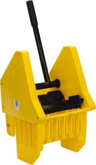 PRO-SOURCE - 32 Qt Plastic Wringer - 11-1/2" Long x 17" High x 12-1/2" Wide, Yellow, Steel Handle - Makers Industrial Supply