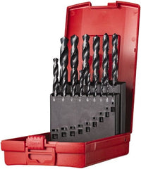 DORMER - 1/16 to 1/2", 118° Point, Oxide Finish, High Speed Steel Jobber Length Drill Bit Set - Makers Industrial Supply