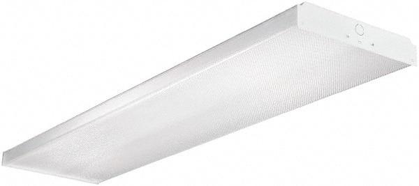 Cooper Lighting - 2 Lamp, 2 Ft. Long, 17 Watt, Surface Mounted, Fluorescent Lamp Wraparound Light Fixture - 120-277 Volt, Electronic Ballast - Makers Industrial Supply