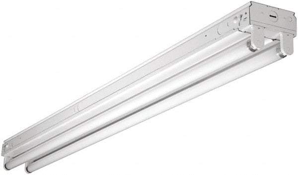 Cooper Lighting - 2 Lamp, 32 Watt, Fluorescent Strip Light - Suspended, 120/277 Volt, 48" Long x 4-1/4" Wide x 3-5/8" High - Makers Industrial Supply