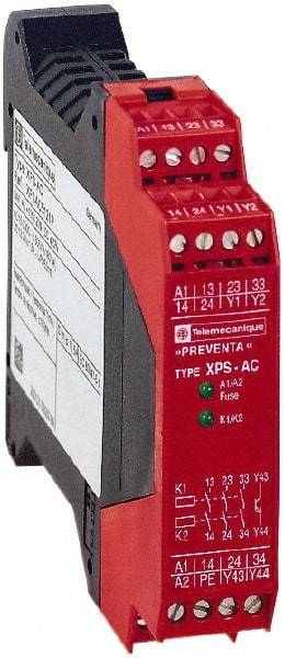 Square D - 115 Volt, 7 VA Power Rating, Standard Electromechanical & Solid State Screw Clamp General Purpose Relay - 6 Amp at 115 VAC, 1NC (Auxiliary) & 3NO - Makers Industrial Supply