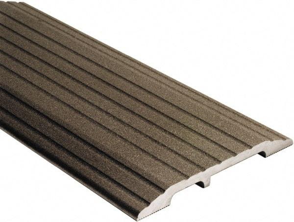 National Guard Products - 48" Long x 5" Wide x 1/2" High, Saddle Threshold - Aluminum Finish - Makers Industrial Supply