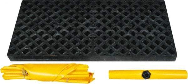 UltraTech - 66 Gal Sump, 3,000 Lb Capacity, 2 Drum, Polyethylene Spill Deck or Pallet - 54" Long x 25" Wide x 4" High, Low Profile, Inline Drum Configuration - Makers Industrial Supply