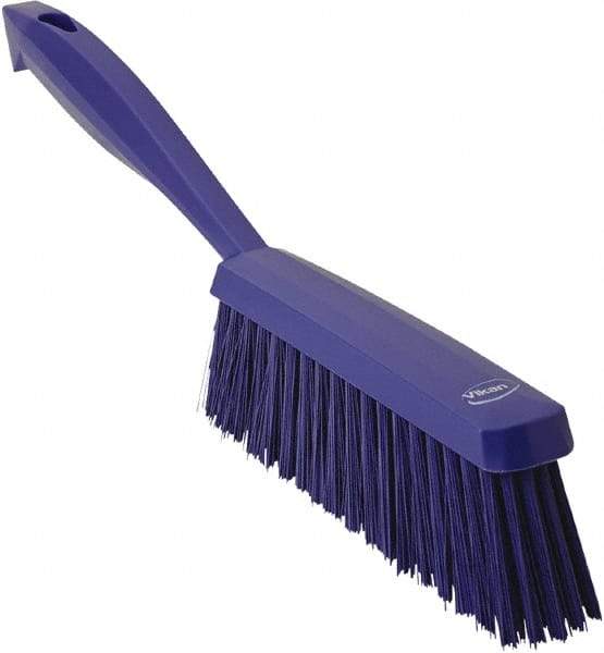 Vikan - 14" OAL, Polyester Staple Set Bench Brush - 2" Bristle Length, 6-3/8" Long Head, Purple - Makers Industrial Supply