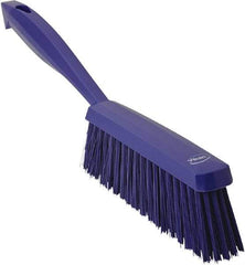 Vikan - 14" OAL, Polyester Staple Set Bench Brush - 2" Bristle Length, 6-3/8" Long Head, Purple - Makers Industrial Supply