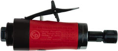 Chicago Pneumatic - 1/4" Collet, Straight Handle, Air Angle Die Grinder - 25,000 RPM, Front Exhaust, 17.2 CFM, 0.4 hp, 90 psi, 6.35mm Inlet - Makers Industrial Supply