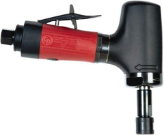 Chicago Pneumatic - 1/4" Collet, Angle Handle, Air Angle Die Grinder - 24,000 RPM, Rear Exhaust, 23.3 CFM, 0.54 hp, 90 psi, 6.35mm Inlet - Makers Industrial Supply