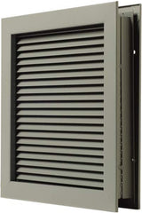 National Guard Products - 13" Wide x 13" High, Solid Steel Louver - 12" Opening Width, 12" Opening Height - Makers Industrial Supply