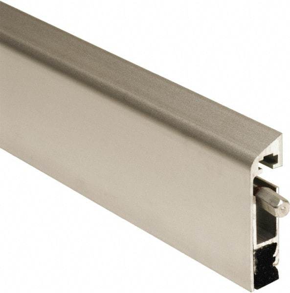 National Guard Products - 4' Long x 48" Wide, Door Bottom Weatherstripping - 1-3/4" Door Thickness, Aluminum - Makers Industrial Supply