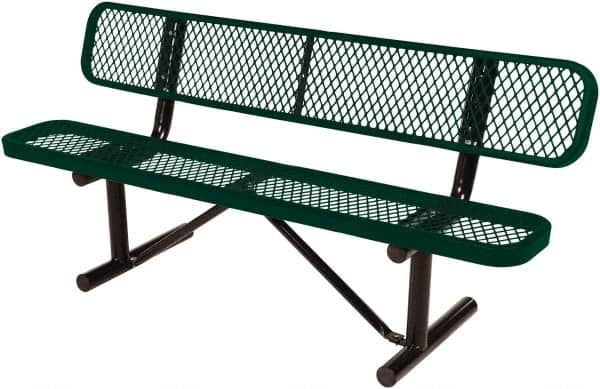 Vestil - 8' Long x 20" Wide, Steel Bench Seat - Makers Industrial Supply