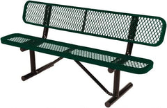 Vestil - 8' Long x 20" Wide, Steel Bench Seat - Makers Industrial Supply