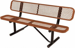 Vestil - 8' Long x 20" Wide, Steel Bench Seat - Makers Industrial Supply