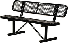 Vestil - 6' Long x 20" Wide, Steel Bench Seat - Makers Industrial Supply