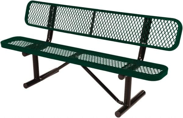 Vestil - 6' Long x 20" Wide, Steel Bench Seat - Makers Industrial Supply